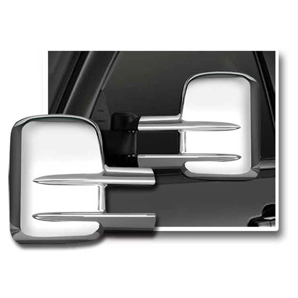 Premium FX Chrome Full Towing Mirror Covers for 2007-14 Chevy Silverado 2500 HD
