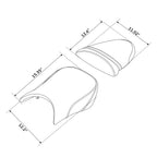 Driver & Passenger Seat for Kawasaki Ninja ZX6R ZX6RR ZX600 (2005–2006)