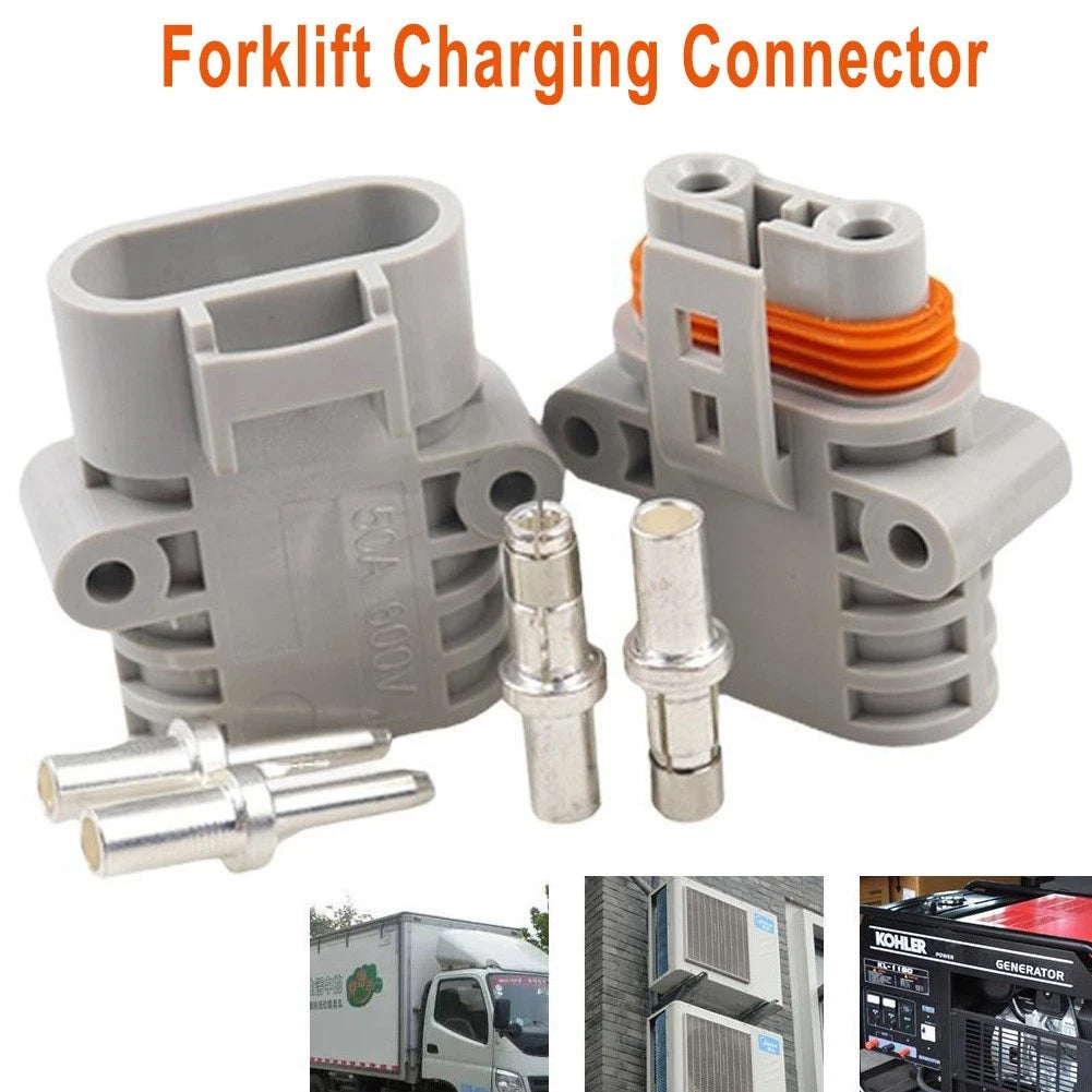 Set of 2 Male/Female Forklift Power Connectors -20°C to 105°C
