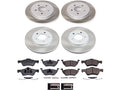 Front and Rear Brake Pad and Rotor Kit for Mazda Tribute (2008) QC261CZ