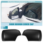 Pair Rearview Mirror Cover Cap for BMW X5 Black