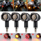 4Pcs LED Bullet Turn Signal Brake Running Tail Light for Motorcycle