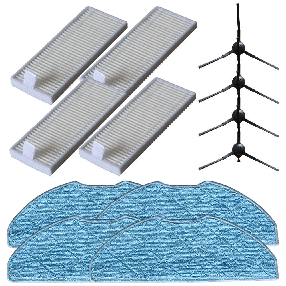 Replacement Side Brush and Mop Cloth Kit for Eureka Lvac Voice Nuo R580HK