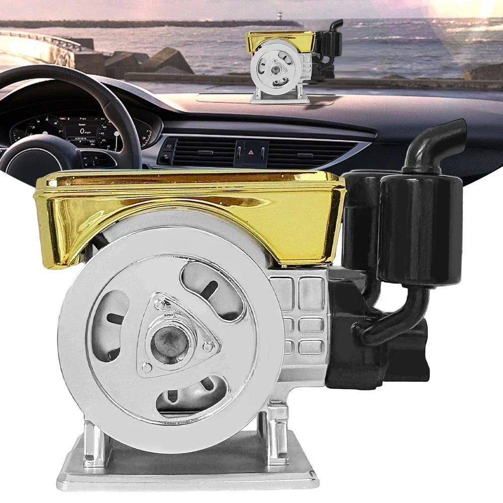 Air Freshener Diffuser for Car Stylish Solar Powered Engine Simulation