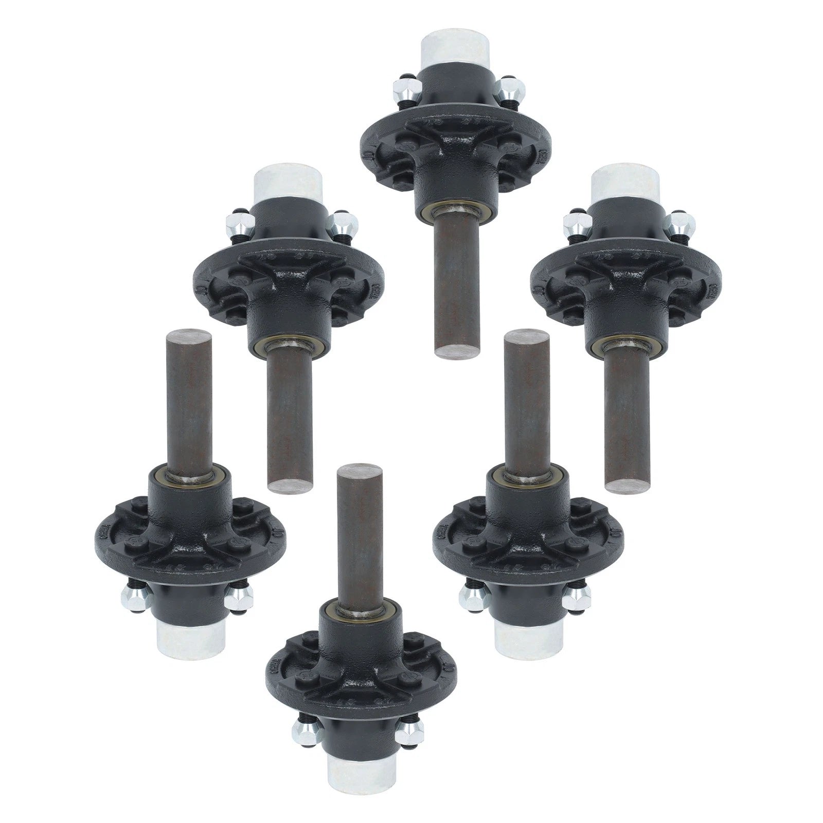 Set of 6 Trailer Axle Kits for 4 on 4" Bolt Idler (Year Range)