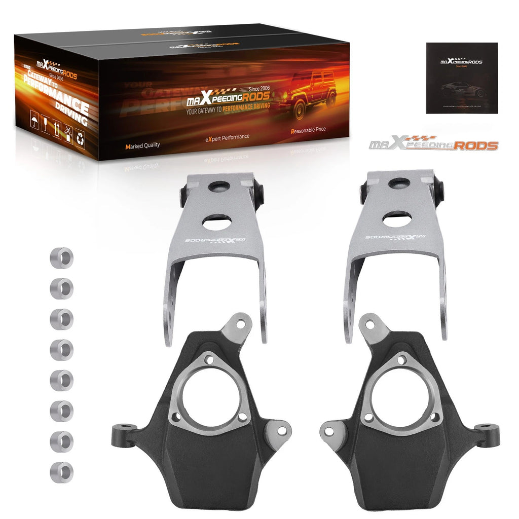 2" Front 2-3" Rear Drop Kit for Chevy Silverado GMC Sierra 1500 (2007–2013)