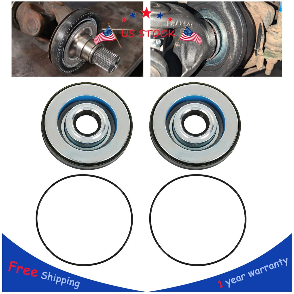 Set of 2 Front Axle Knuckle Vacuum Seals & Hub O-Rings for Ford Super Duty F250 F350 (2005–2019)