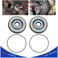 Set of 2 Front Axle Knuckle Vacuum Seals & Hub O-Rings for Ford Super Duty F250 F350 (2005–2019)