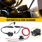 SAE to USB Cable Adapter for Motorcycle (Waterproof, 2.1A)