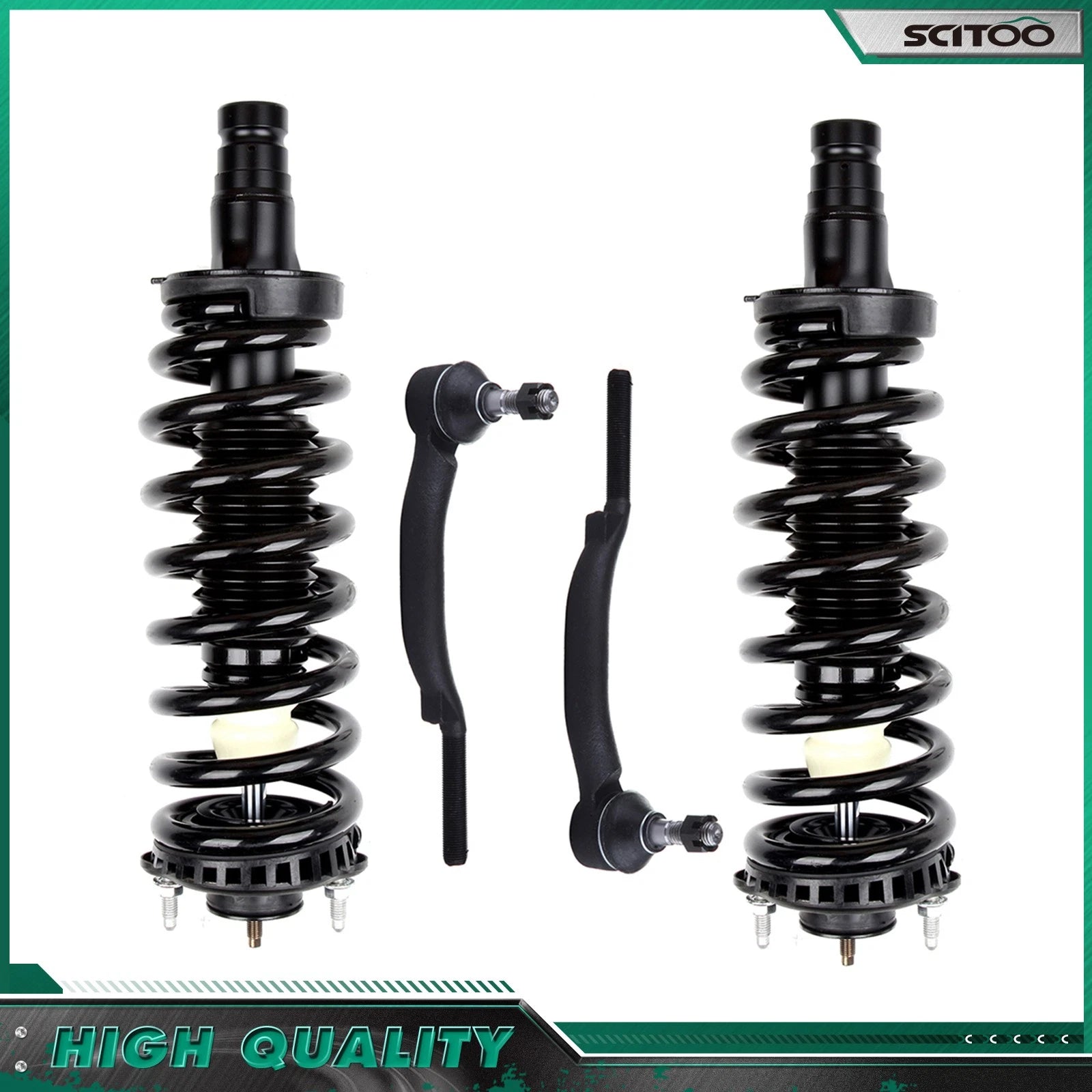 Front Struts w/Spring Tie Rod End for Chevrolet Trailblazer GMC Envoy (2002–2009)