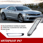 Clear Lens White LED Front & Rear Side Marker Lights for Chevrolet Camaro (2010–2015)