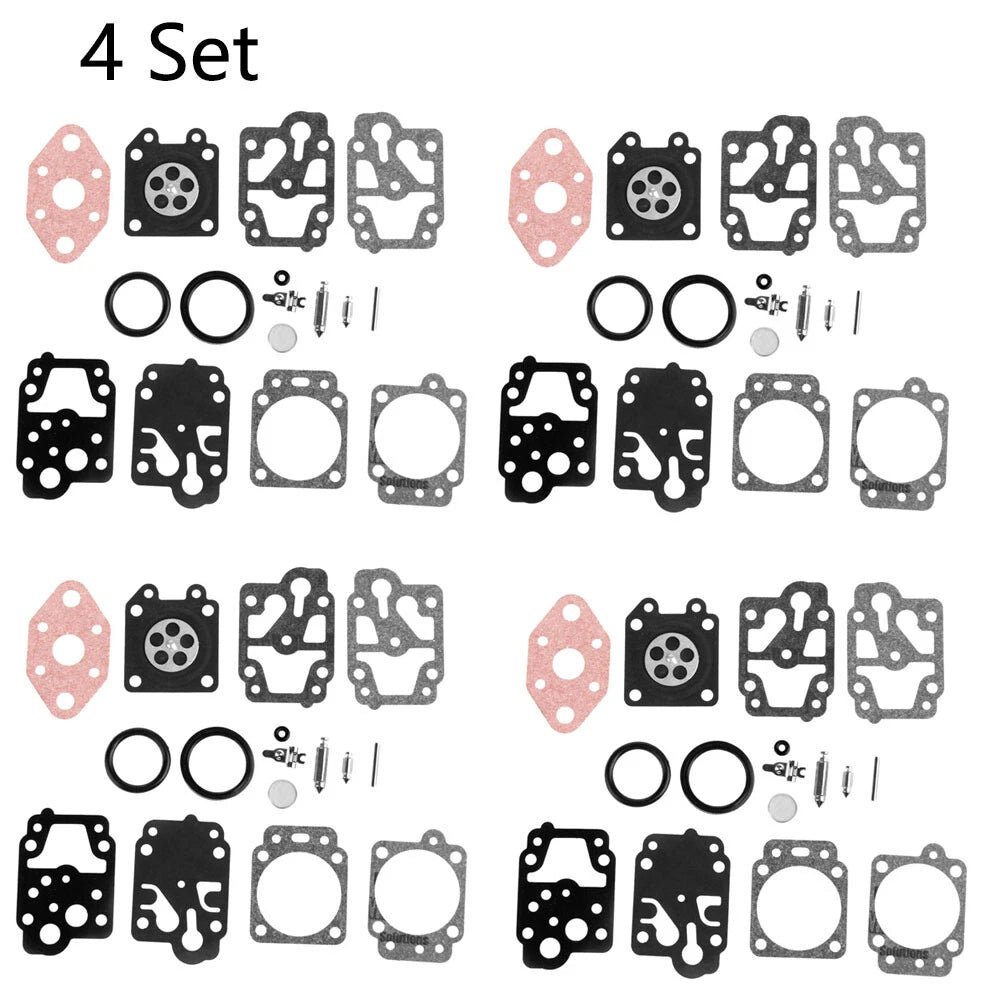 Set of 4 Carburetor Rebuild Kits for Walbro K20-WYL (Honda GX22/31, Echo GT1100)
