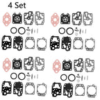Set of 4 Carburetor Rebuild Kits for Walbro K20-WYL (Honda GX22/31, Echo GT1100)