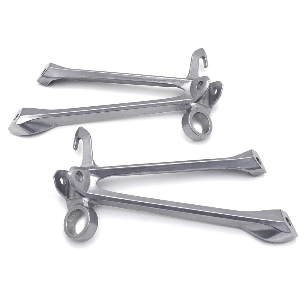 Silver Rear Passenger Foot Pegs Footrest Bracket for Suzuki GSXR GSX-R1000 (2009–2016)