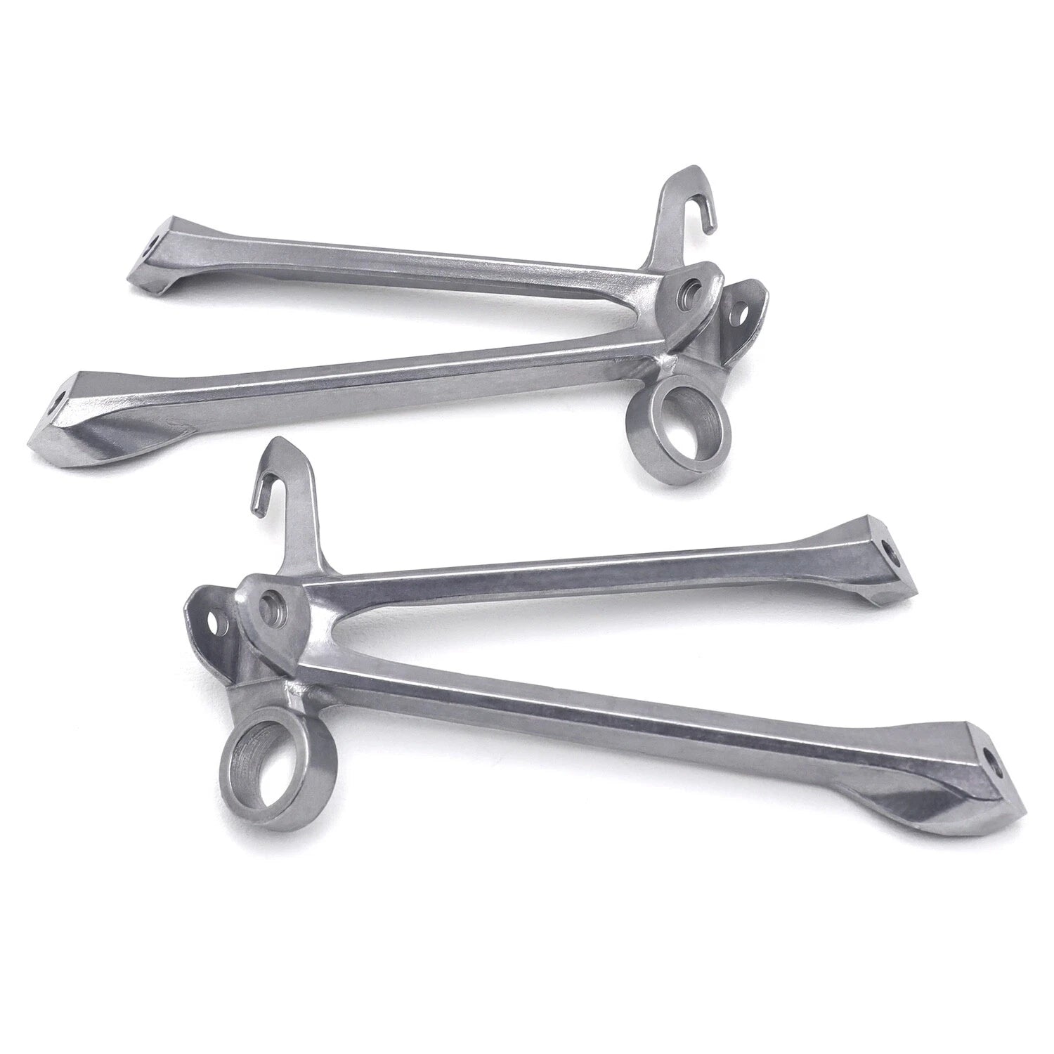 Silver Rear Passenger Foot Pegs Footrest Bracket for Suzuki GSXR GSX-R1000 (2009–2016)