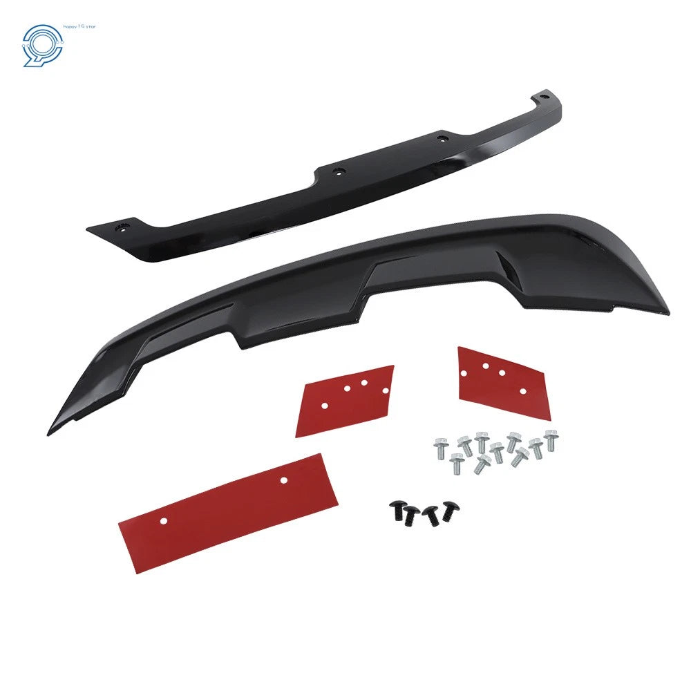 Glossy Black Rear Trunk Wing Wickerbill Spoiler for Ford Mustang (2015-2023)