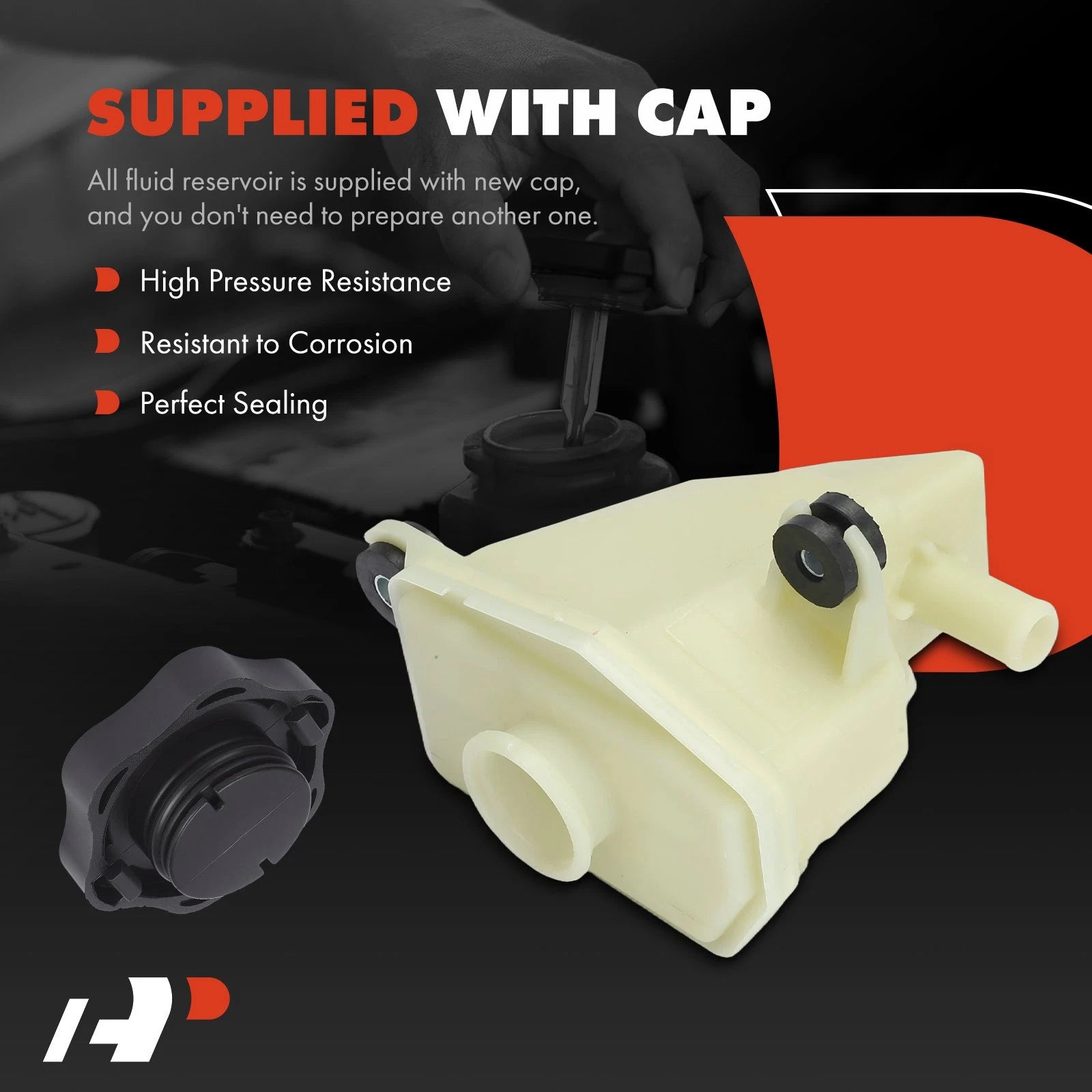 Power Steering Reservoir with Cap for Ford Edge Lincoln MKX (2007–2010)