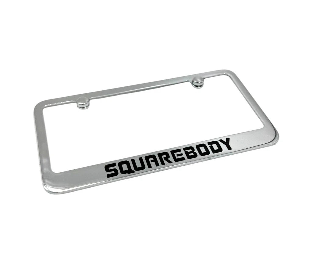 Chrome Engraved License Plate Frame for Chevy Squarebody (1967–1972)