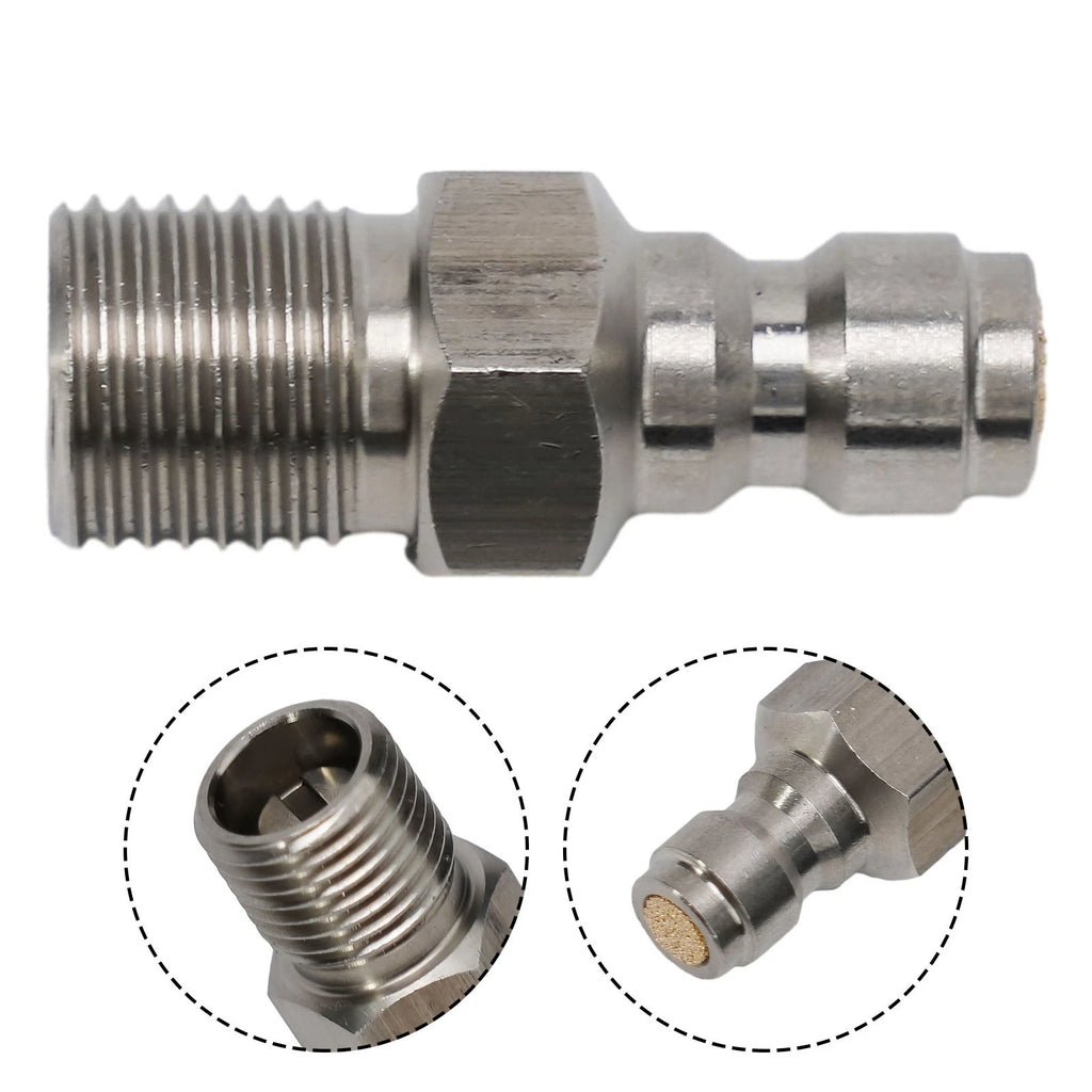 M10x1.0 Threaded PCP Fittings 8MM Male Quick Disconnect Adapter