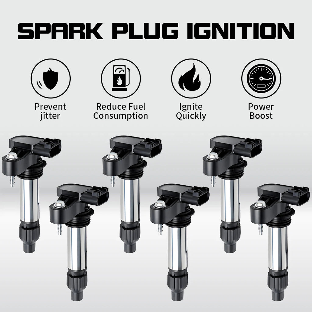 Ignition Coil Pack 6 for Chevy Buick Cadillac ATS CTS Saturn GMC 3.0L V6 UF569