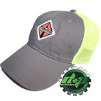 Gray and Yellow Mesh Hat for International Truck (Diesel Gear)