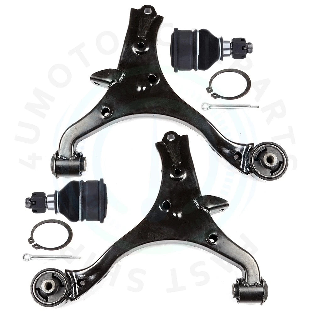 Set of 4 Front Lower Control Arms with Ball Joints for Acura EL Honda Civic (2001–2005)