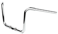 10" Chrome Twin Round Handlebar for LA Choppers (LA-7324-10C)