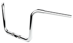 10" Chrome Twin Round Handlebar for LA Choppers (LA-7324-10C)