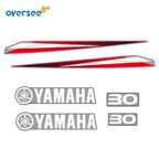 Top Cowling Sticker for Yamaha 30HP 2T Outboard (Anti-UV Graphics Kit)