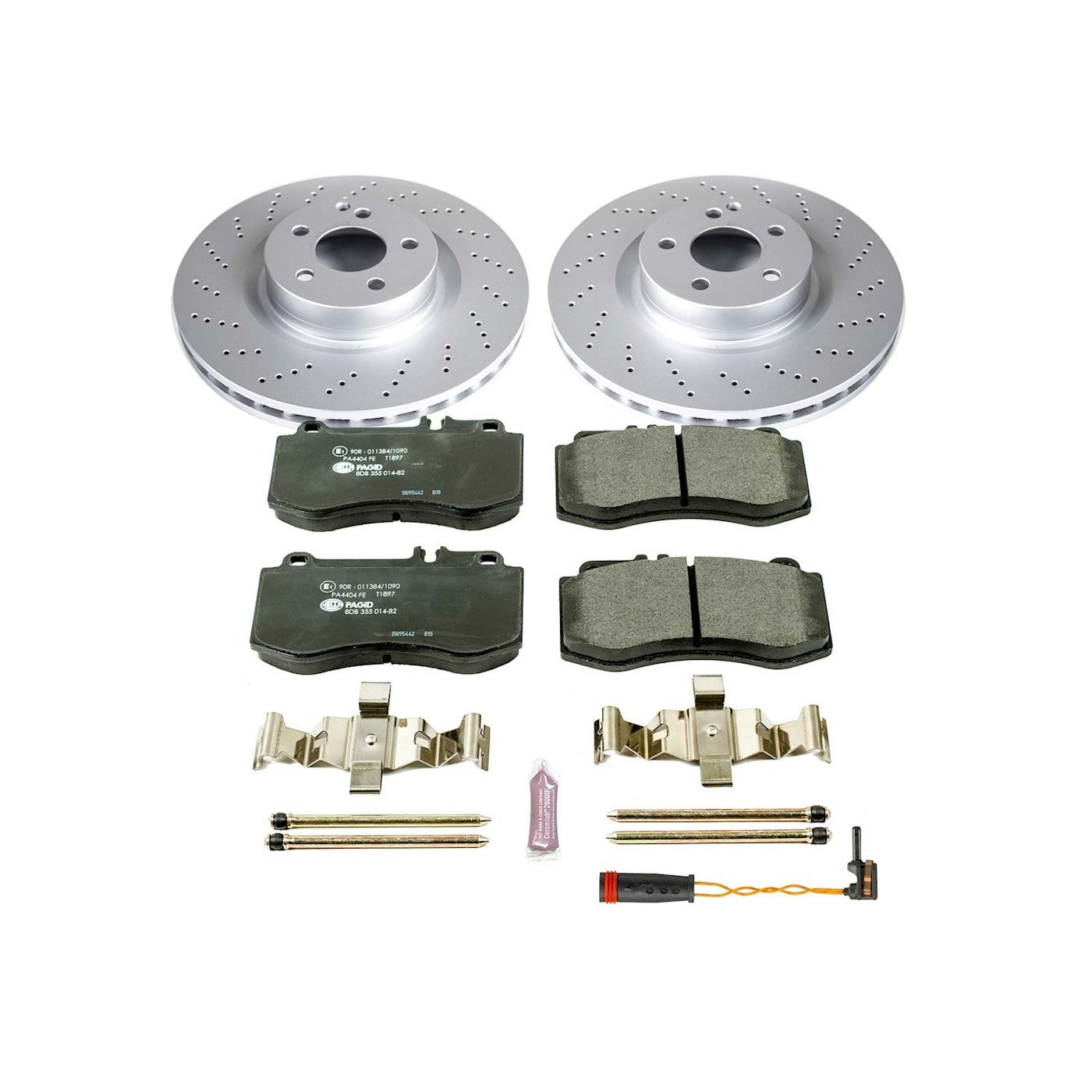 2X Brake Disc and Pad Kit for MB Mercedes E550