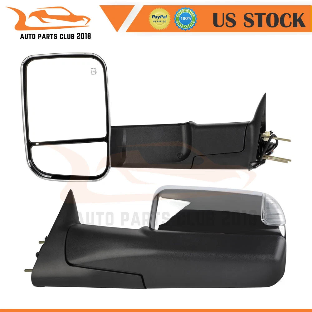 Heated Chrome Signal Mirrors for Ram 1500 (1994–2001) 2500 3500 (1994–2002) Pair