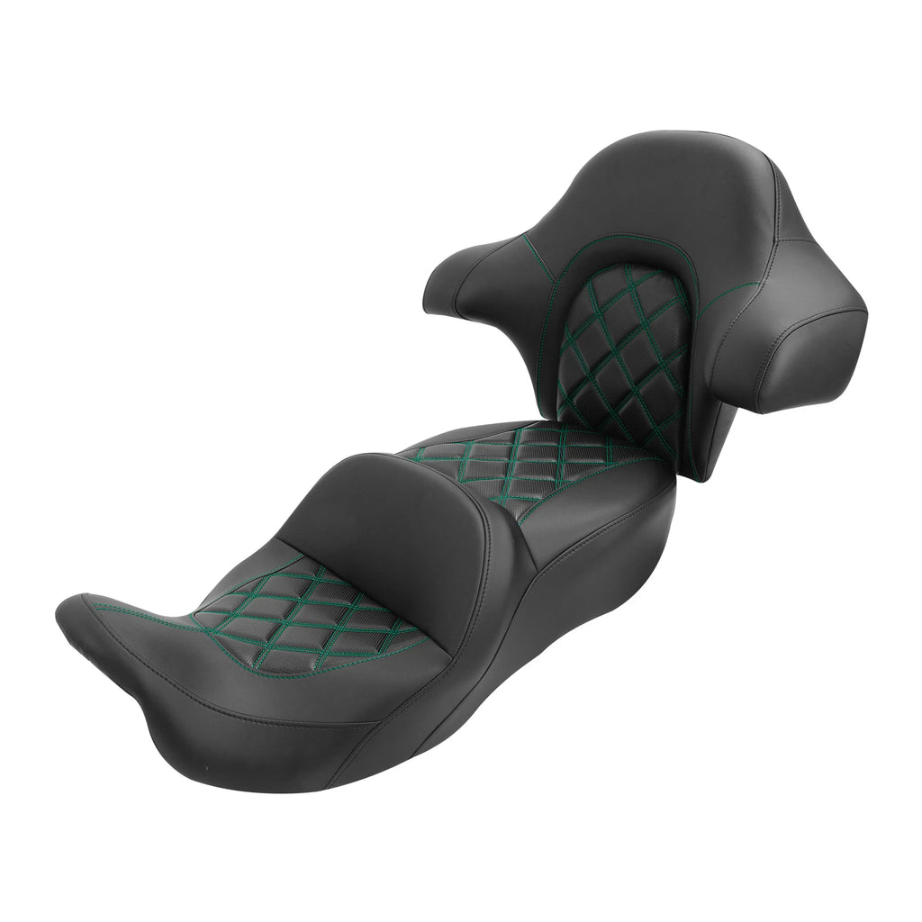 2-Up Driver Passenger Seat Backrest for Harley Road Glide (2014–2023)
