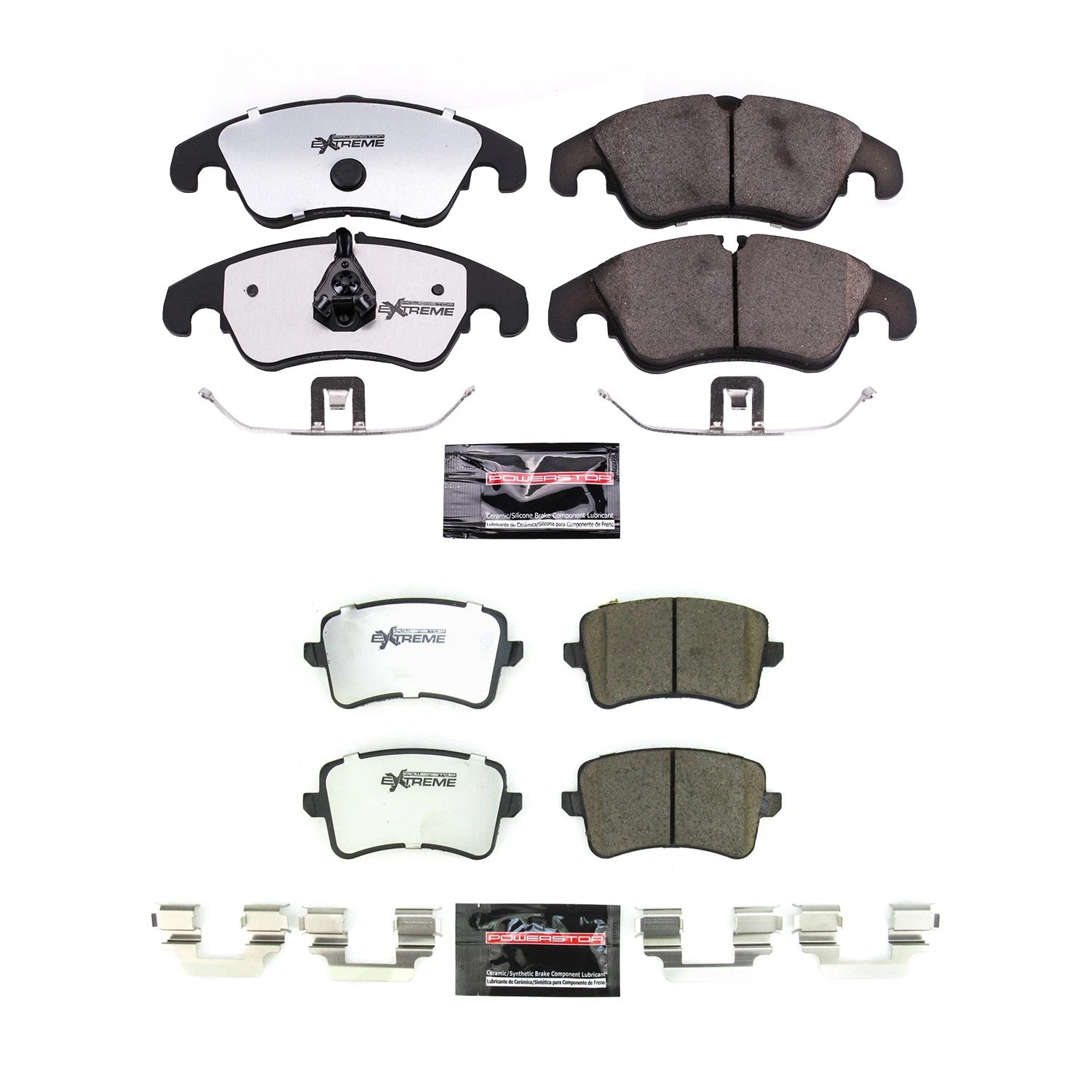 PowerStop Z26 Carbon-Fiber Ceramic Brake Pads Kit for Audi Q5 S4 S5 (2018–2023)