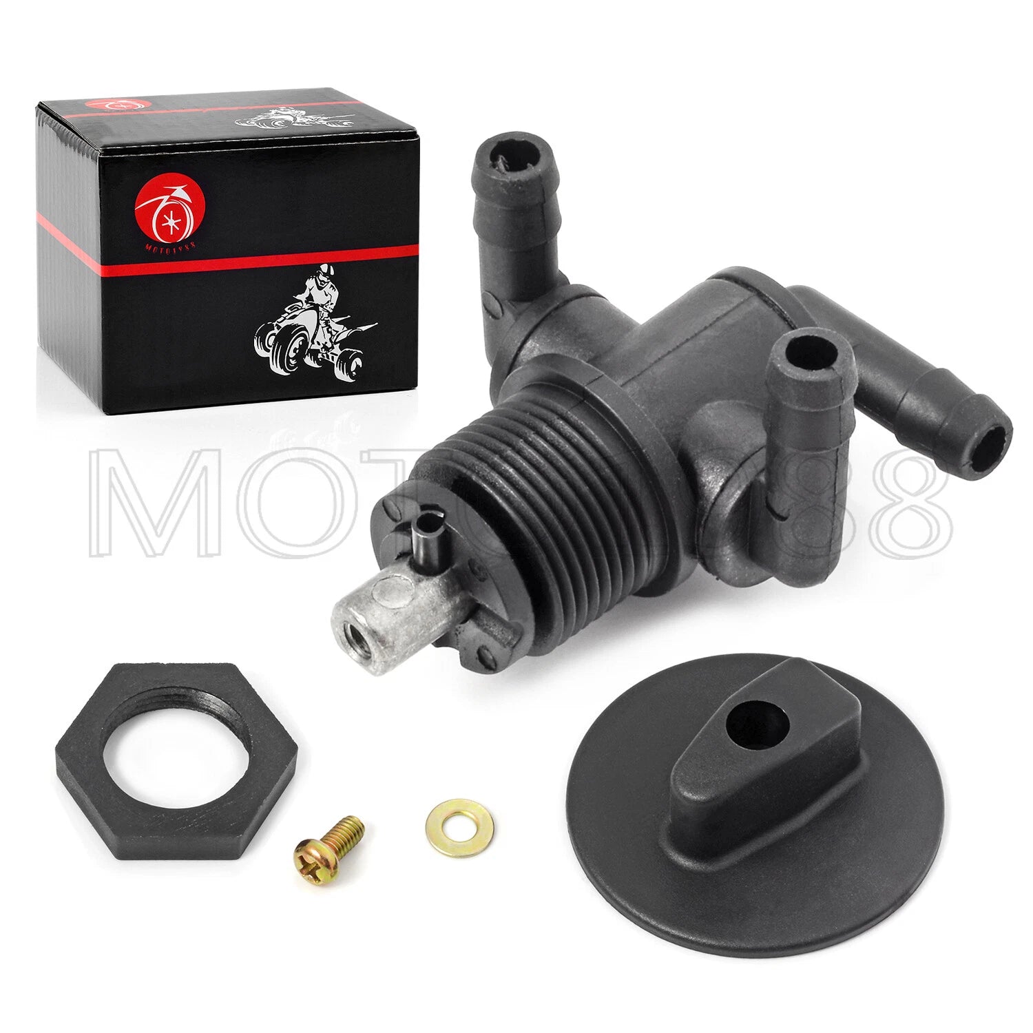 3-Way Fuel Shut Off Valve Petcock for Polaris Sportsman 400 500 600 (1996-2008)