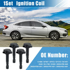 Set of 1 Ignition Coil for Honda Civic Acura EL 1.7L L4 C1460 12582000 (2001–2005)