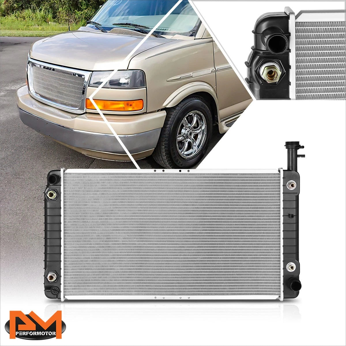 Aluminum OE Style Radiator for Chevy Express/GMC Savana 2004–2014 DPI-2793