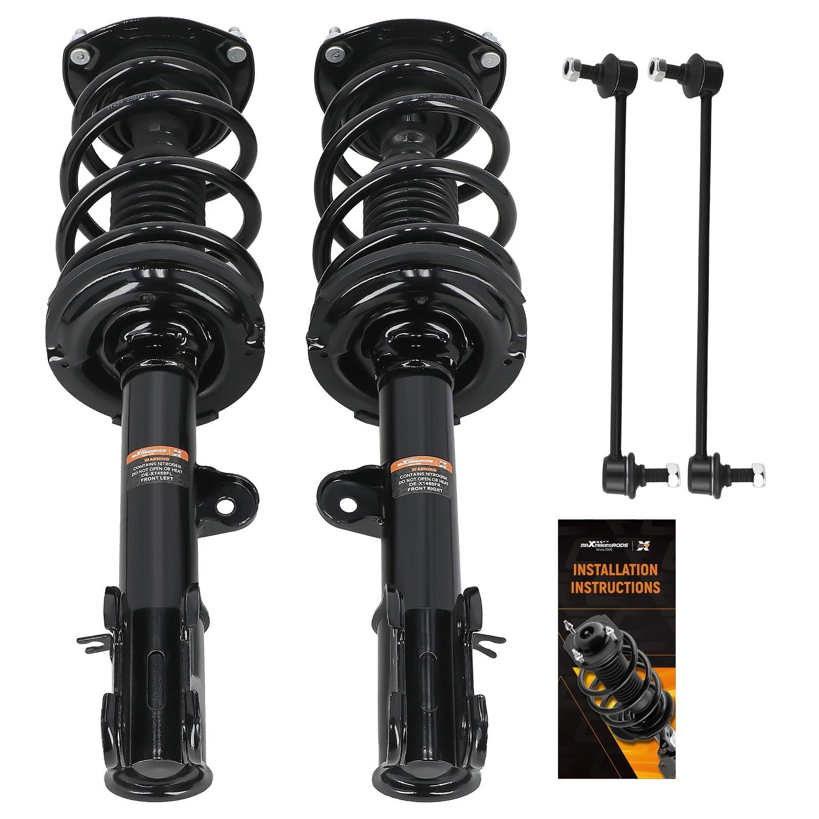 Front Struts w/ Sway Bar Links for Kia Sorento 2011-2013 172713 K750204