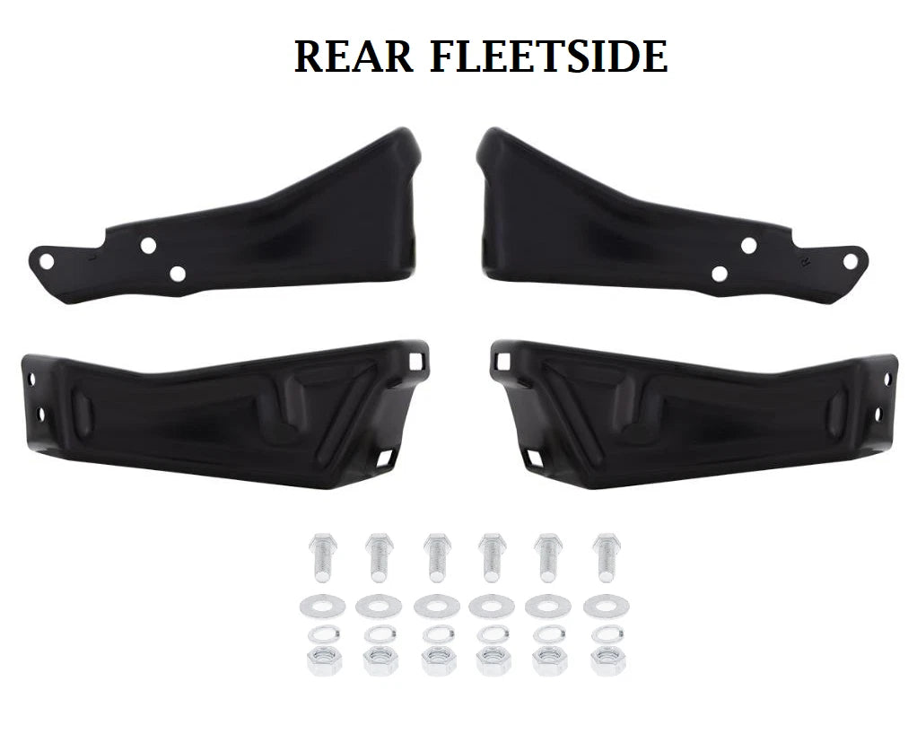 FLEETSIDE Rear Bumper Bracket Kit for 1981–1987 Chevy GMC Pickup Truck