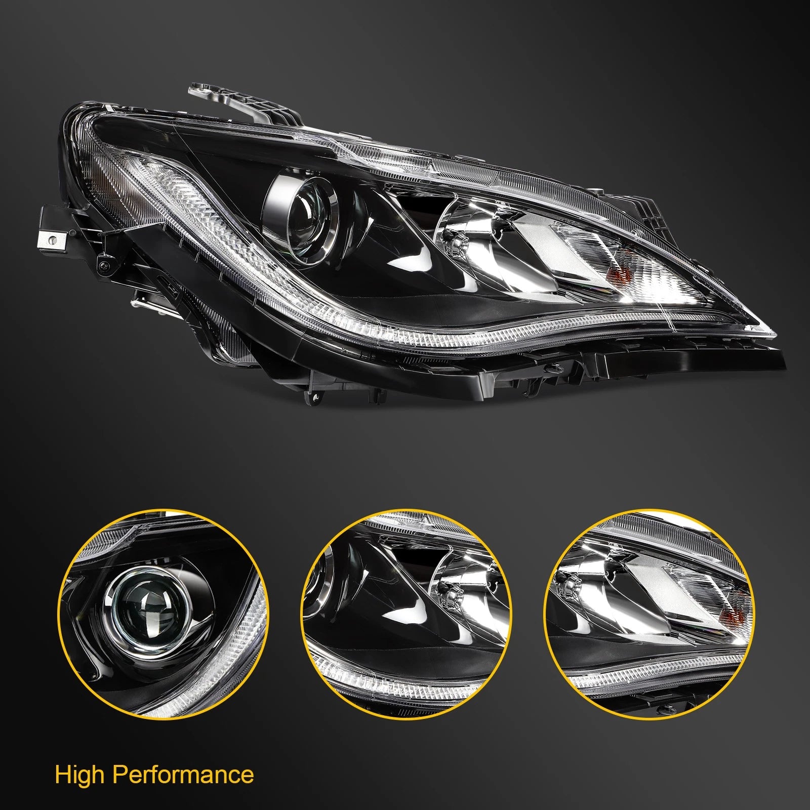 Right Side Halogen Quad Headlight for Chrysler Pacifica, Voyager (2017–2020)