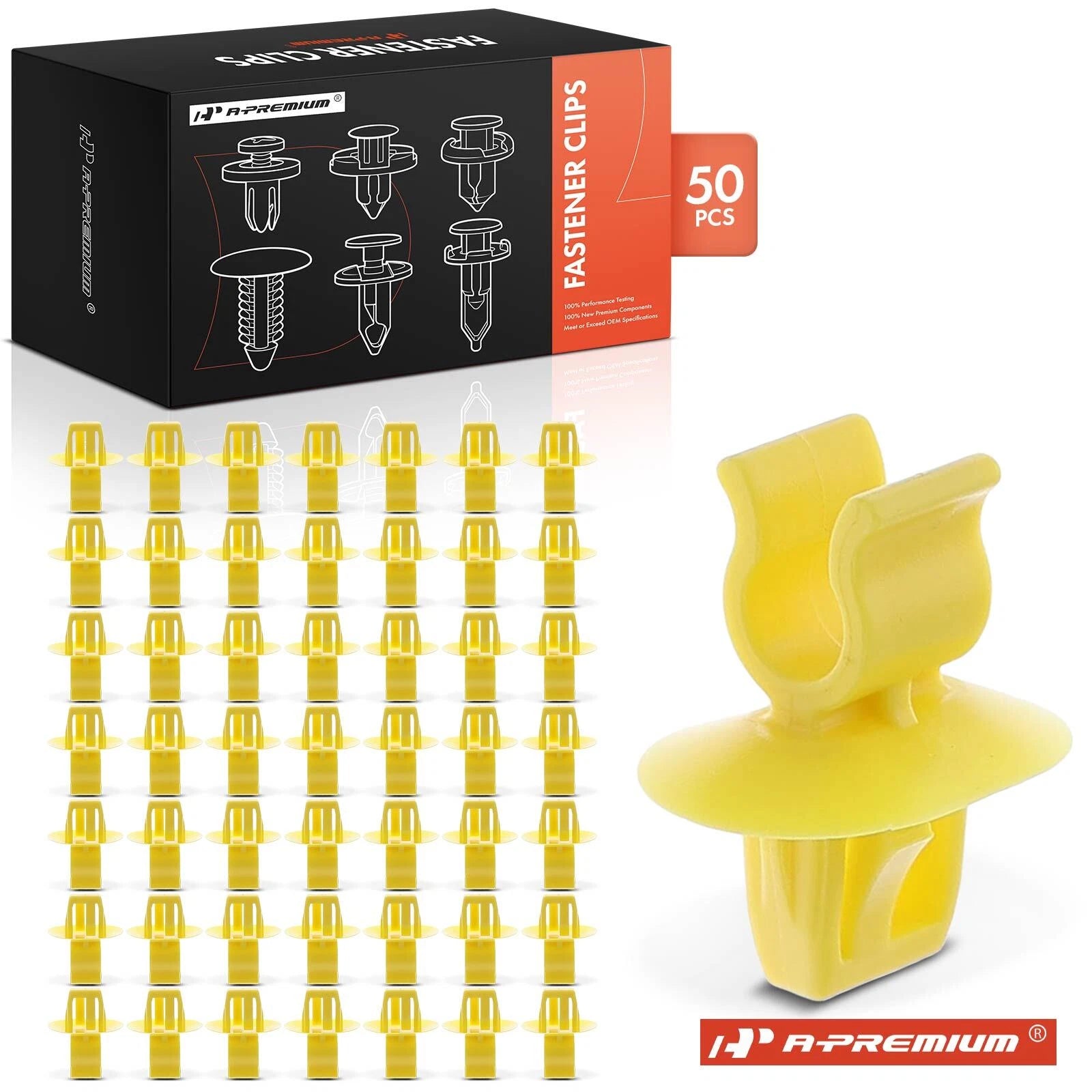 50x Nylon Hood Prop Support Rod Clips for Jeep Compass 