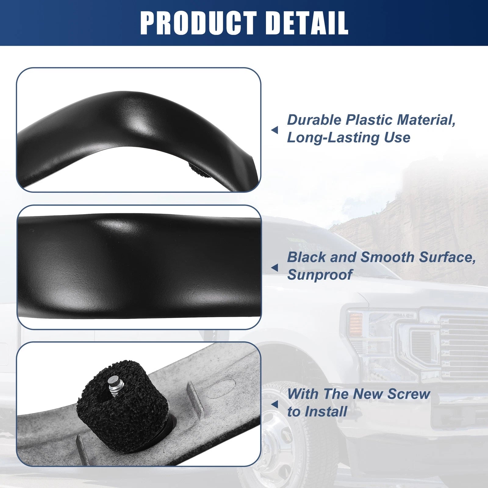 Left Side Pillar Decorative Cover No.YC3Z2551729PTM for Ford F250 F350 (2008–2010)