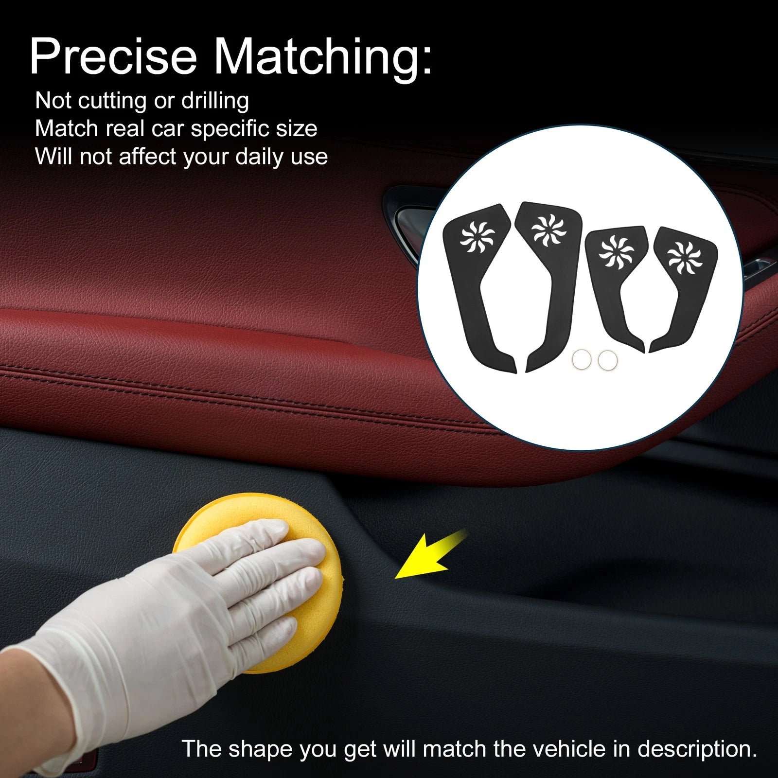 Set of 1 Car Door Anti Kick Pad Sticker Protector for Ford Explorer (2020)