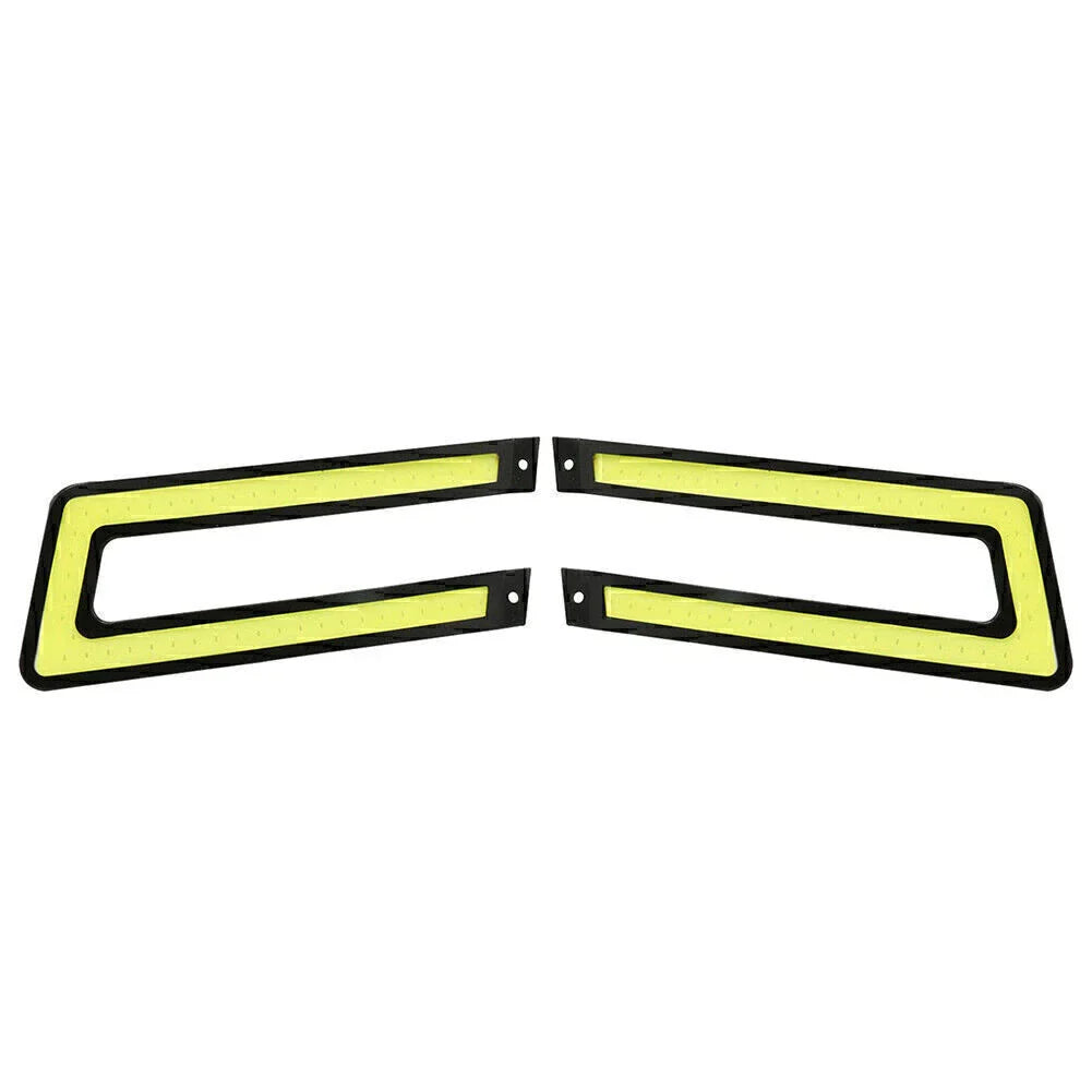White COB DRL LED Daytime Running Lights for Universal Car Fog Lamp
