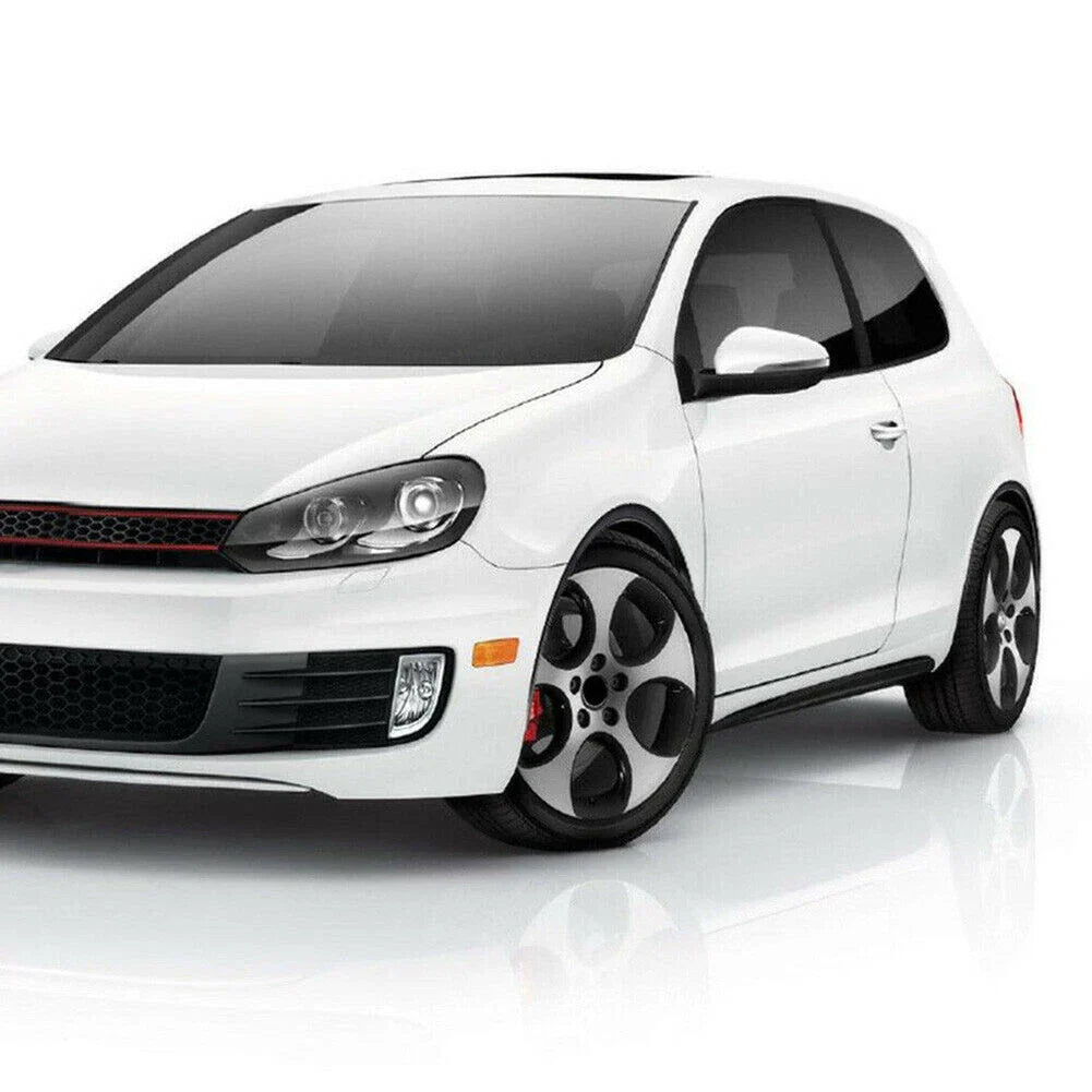 Set Carbon Fiber Car Wheel Trims Eyebrow Arch Trim Lips Fender Flares