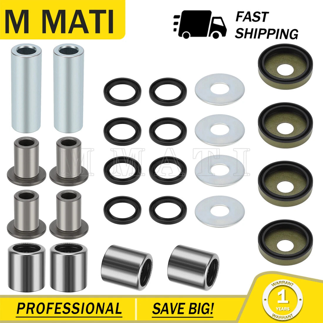 Front Upper & Lower A-Arm Bushing Seal Kits for Arctic Cat 400 DVX (2004–2008)