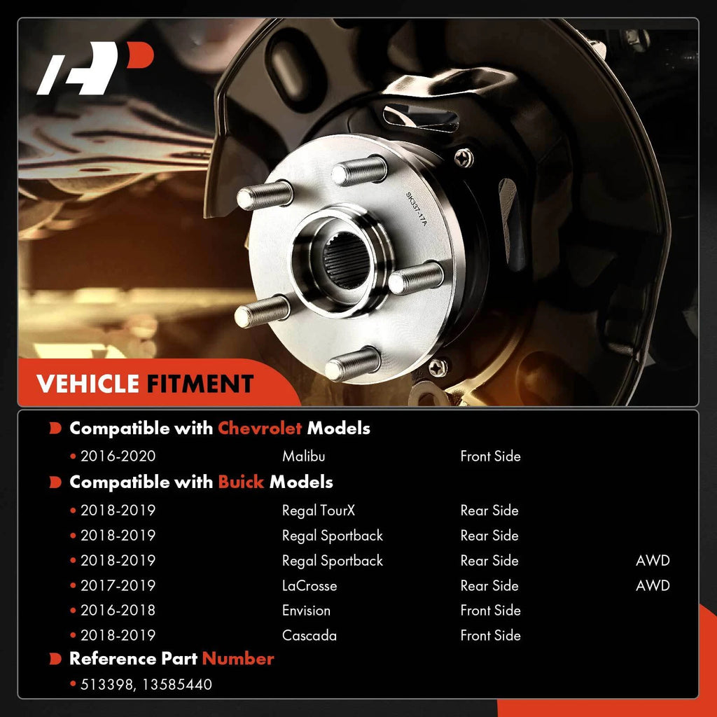 Wheel Hub & Bearing Assembly for Chevrolet Malibu