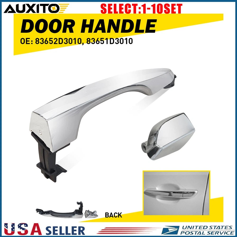 Chrome Rear Left Outer Door Handle for Hyundai Tucson (2016–2021)