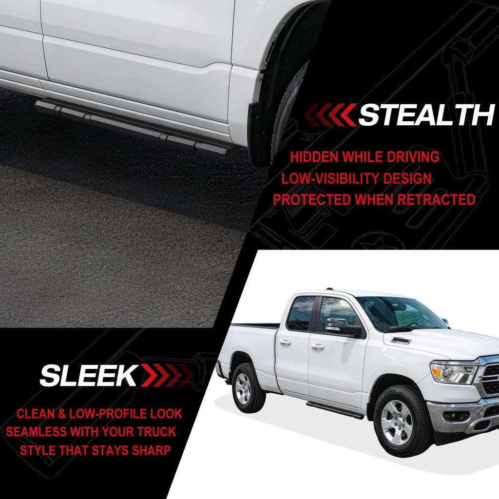 Power Running Boards for Dodge Ram 1500 Quad Cab (2019-2026)