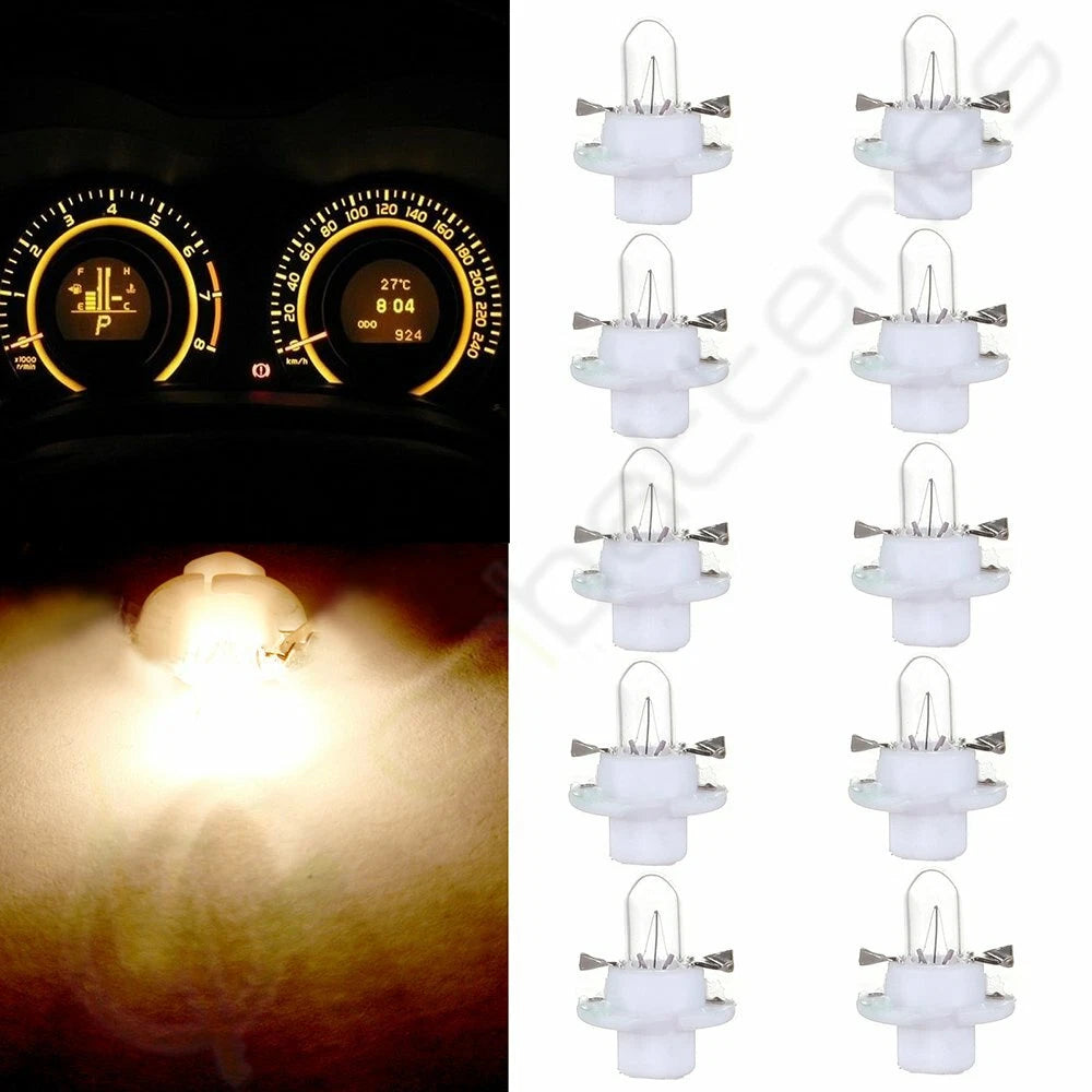 10X B8.4D Instrument Dash Gauge Indicator Light Bulb for Ford