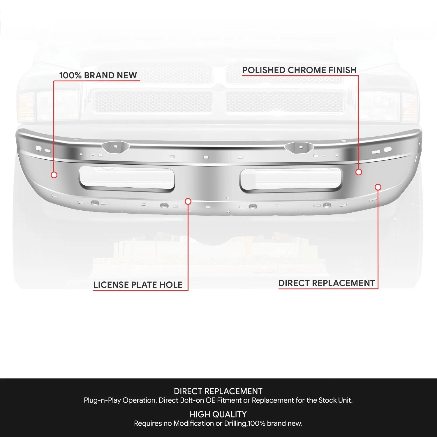 Full LED 3rd Tail Brake Light for Pathfinder QX4 (2001–2004)